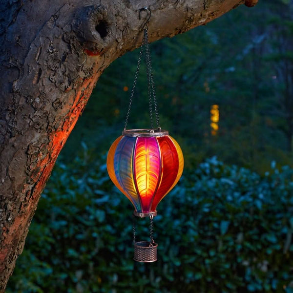 Colourful balloon solar garden light