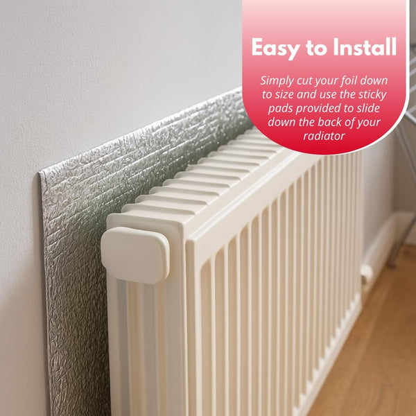 Energy saving radiator insulation sheet