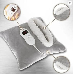 Heated pillow with built-in hand pocket
