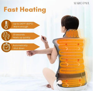 Soft flannel body pad with weighted shoulder sections