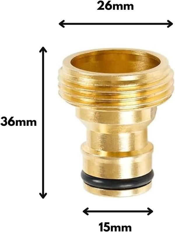heavy duty brass adaptor for garden hose