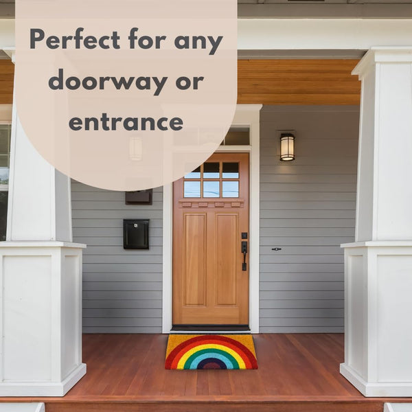 non slip pvc backed coir door mat
