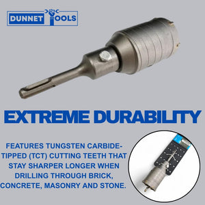 Concrete hole cutting drill bit set