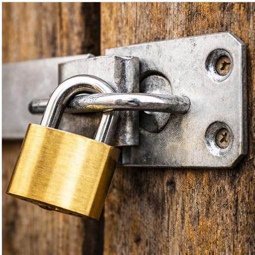 Outdoor security latch with corrosion-resistant finish