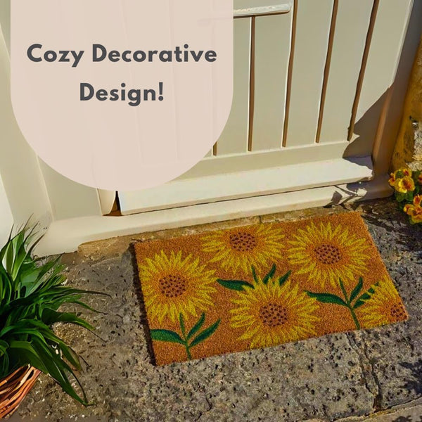 Natural coconut fibre door mat
