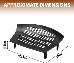 heavy duty fireplace grate for wood and coal fires