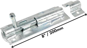 Heavy duty galvanised gate bolt latch.