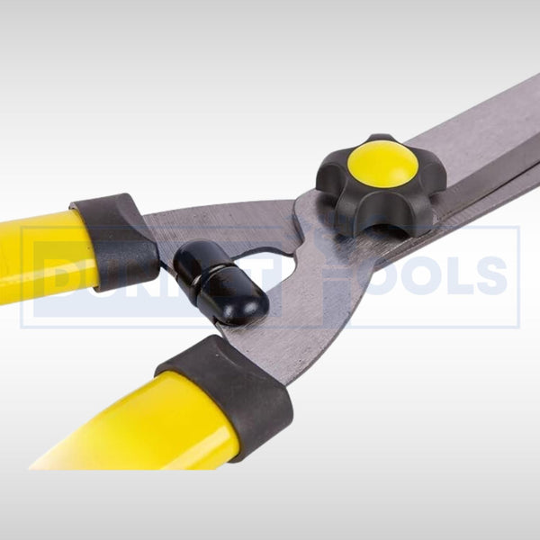 Adjustable garden shears for trimming hedges