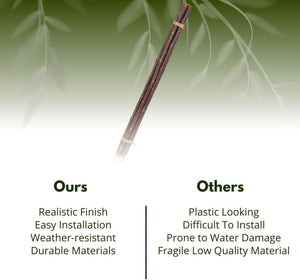 Natural willow canes for tomato plants
