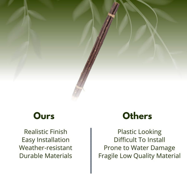 Natural willow canes for tomato plants