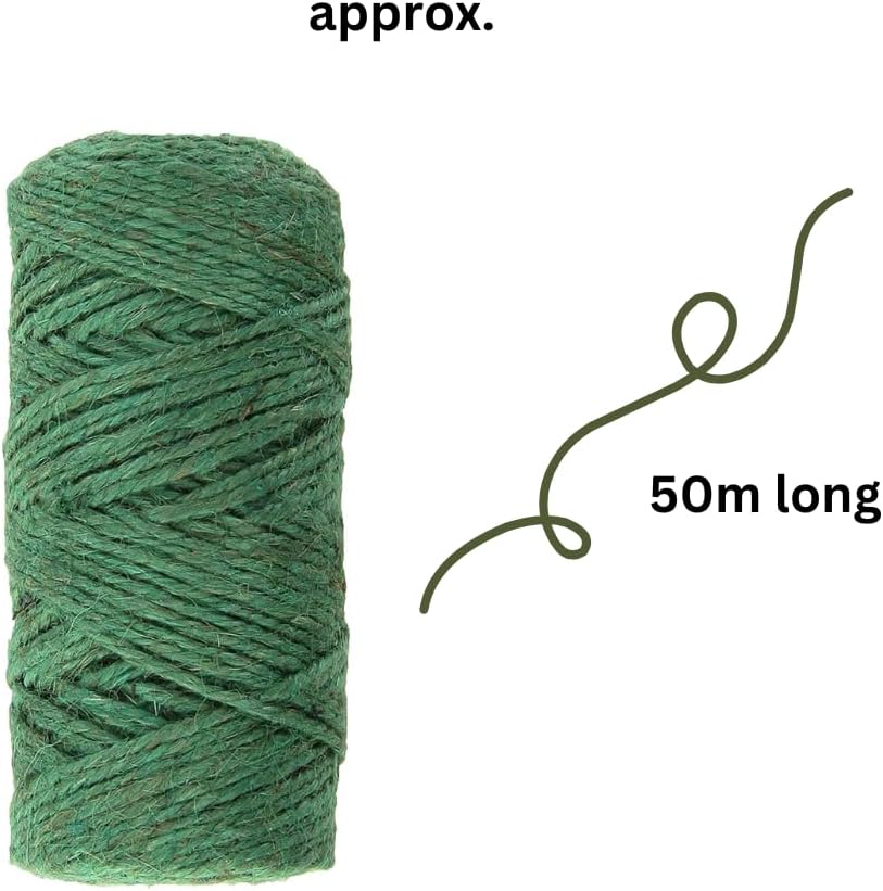 50 metre natural jute garden twine