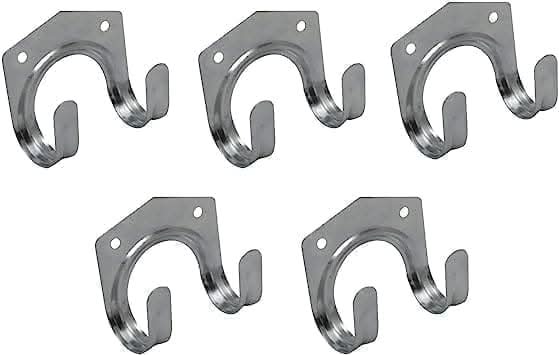 Heavy duty metal hooks designed for garden tools