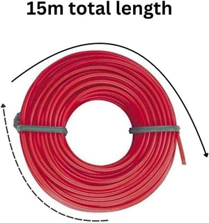 Universal grass trimmer cord for petrol trimmers