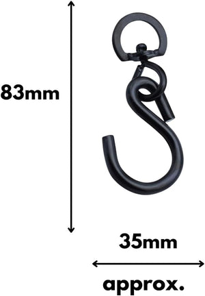 Heavy duty metal hooks for hanging baskets
