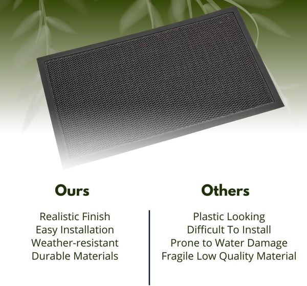 Honeycomb dirt trapper mat for home doorway
