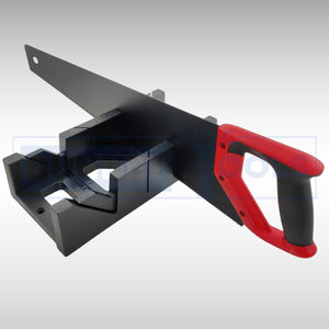 Plastic mitre box for angle cutting.