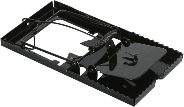 Metal mouse traps suitable for sheds and workshops.