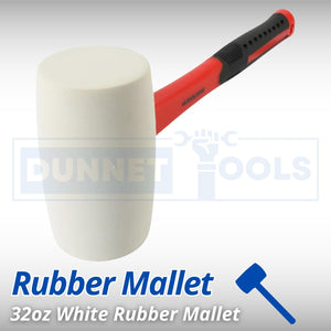Rubber mallet with ergonomic anti slip grip handle