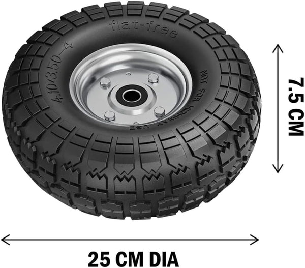 Heavy duty sack truck wheels for rough terrain use