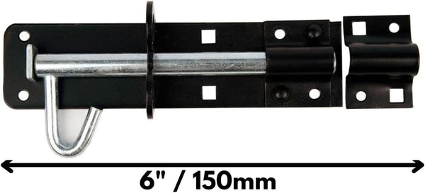 Heavy duty sliding gate bolt