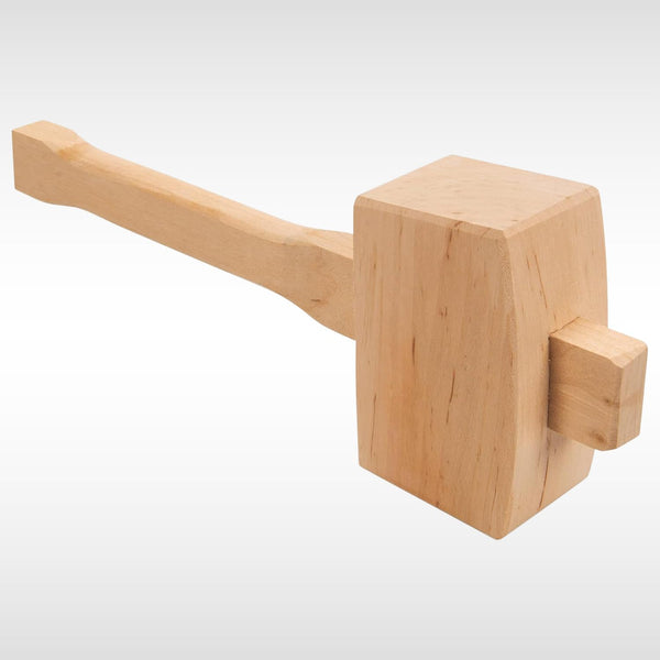 Traditional carpenter's wooden mallet for DIY use
