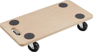 Heavy duty wooden platform dolly with wheels