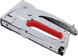 High powered spring action manual staple gun