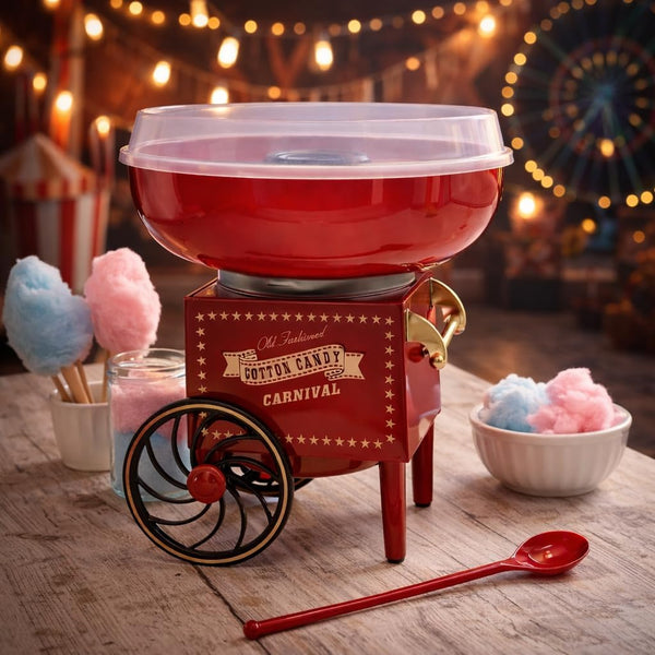 Retro gumball design candy floss machine