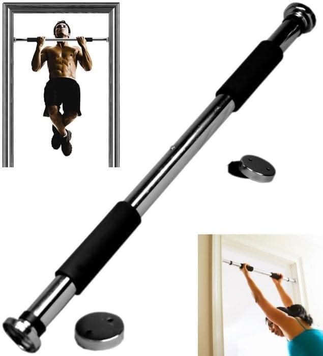 Doorway pull up bar for home gym workouts