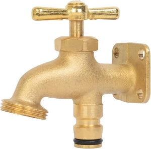Outdoor irrigation tap connector