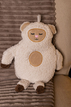 Plush sheep winter warmer measuring 40cm