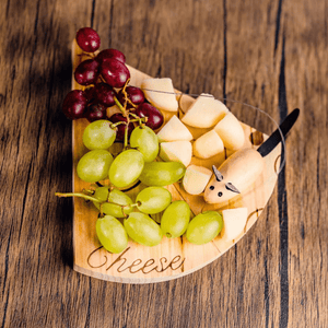 Wooden Cheese Slice Serving Platter