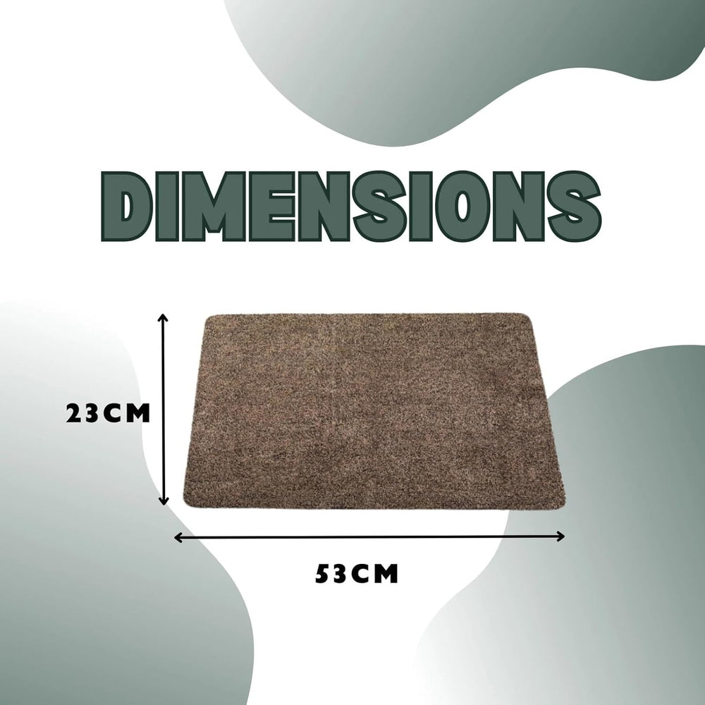 Soft mocha door mat for home entrance