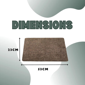 Non-slip dirt trapper entrance mat