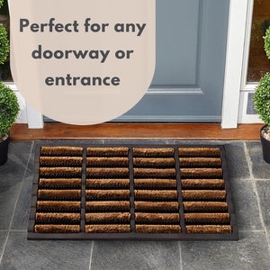 Indoor outdoor heavy duty entrance mat