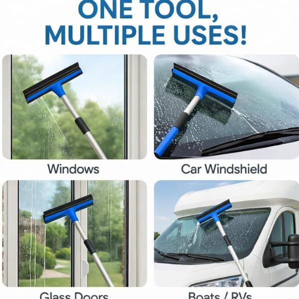 Window cleaner for conservatory glass