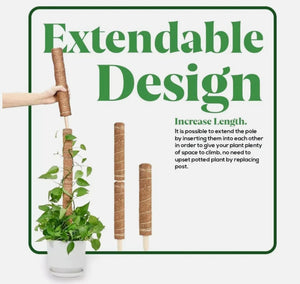 rust resistant aluminium core moss pole for plants