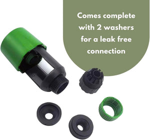 Leak resistant kitchen tap connector