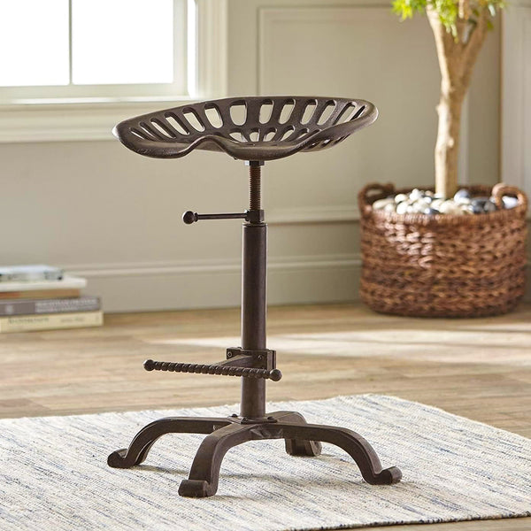 Rustic industrial kitchen bar stool