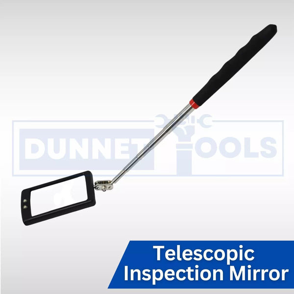 Professional inspection mirror with non-slip handle