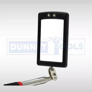 Inspection mirror with dual LED lights