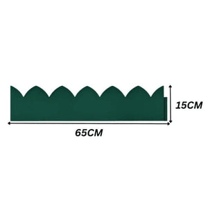 Interlocking plastic garden border sections
