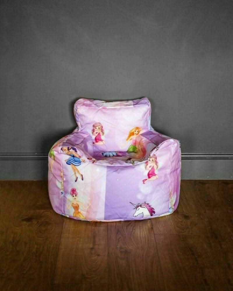 Kids fairy bean bag cover measuring 50 x 50cm