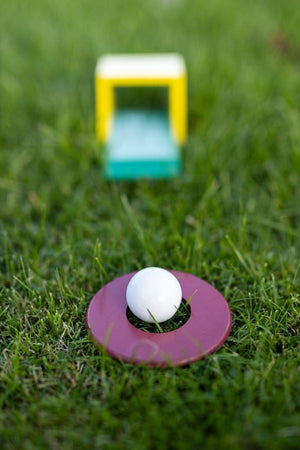 Kids golf practice ramps and holes