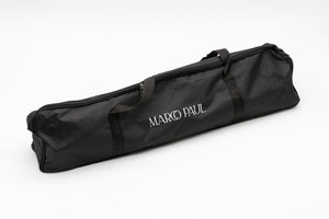 Children's golf clubs and balls shown with carry bag