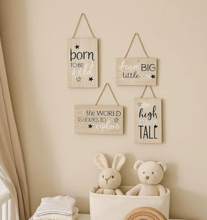 Kids affirmation wall plaques set