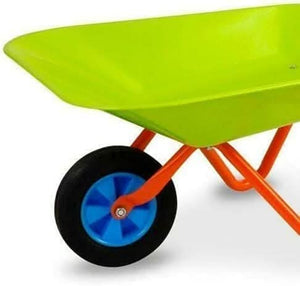 Kids gardening wheelbarrow with plastic wheel