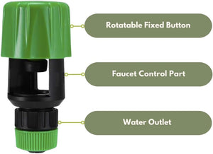 Indoor tap connector for garden hose