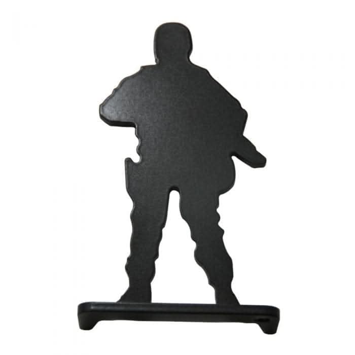 Metal knock down shooting target set
