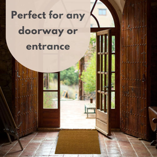 Large coir mat for porch and patio